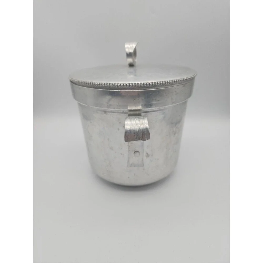 MCM BW Buenilum Hammered Aluminum Ice Bucket Two Handle